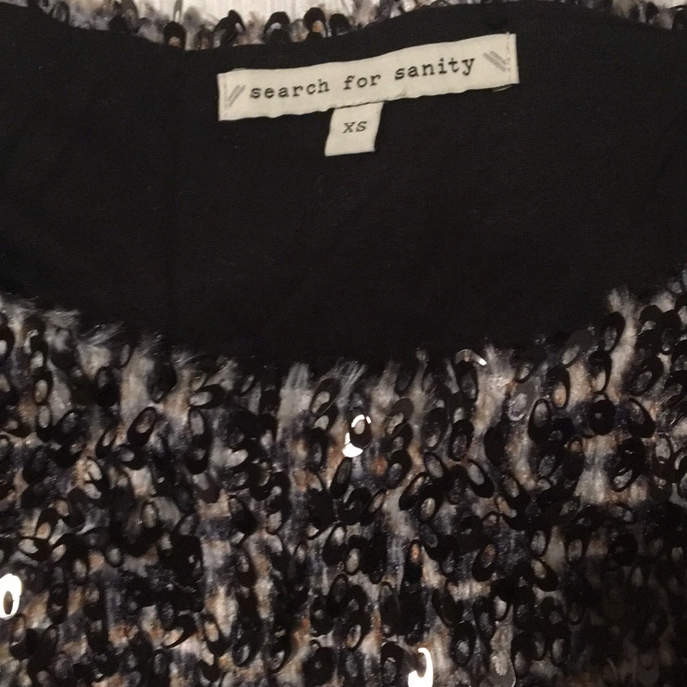 Sequin Feathering Top; Never Worn - image 2